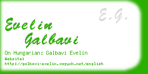 evelin galbavi business card